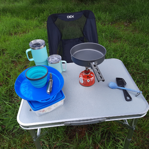Ample cooking and prep space on the Trespass Portable Table