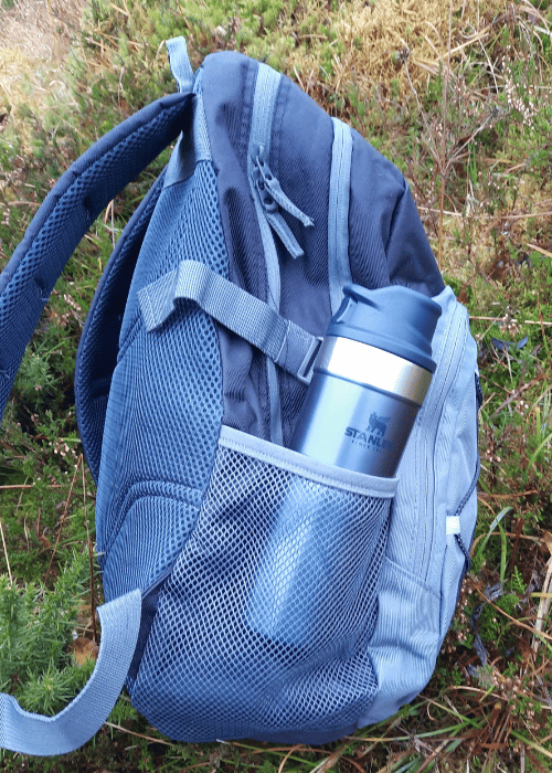 Fits easily into rucksack water bottle pockets