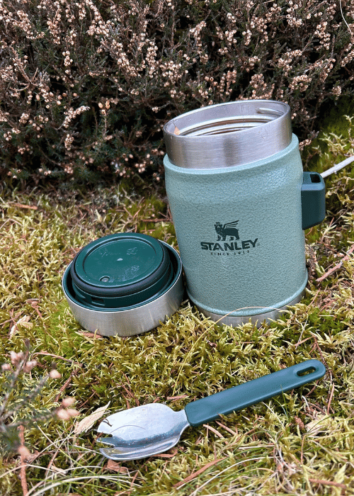 Leak-proof lid and packable size are perfect for using when hiking