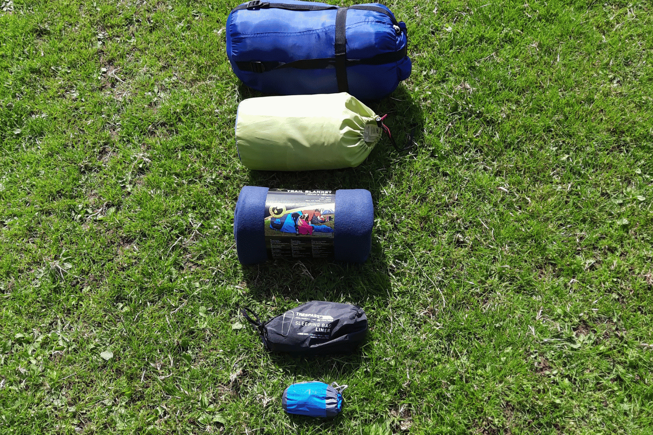 Basic components o a camping sleep system